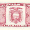Equador 5 Sucres 22 Nov 1988 - Image 2
