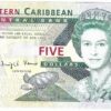 East Caribean 5 Dollars 2008