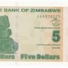 Zimbábue 5 Dollars 2009