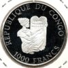 Congo Rep 1000 Francos 1993 - Proof - Image 2