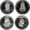 Etiópia 5 Dollars 1964 Set 4 moedas - Proof