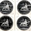Etiópia 5 Dollars 1964 Set 4 moedas - Proof - Image 2