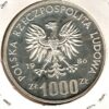 Polónia 1000 Zlotych 1986 Prova - Image 2