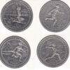 Gibraltar Crown 1995 Jogos Olímpicos Atlanta Set 4 moedas