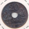 França 20 Centimes 1944 Ferro