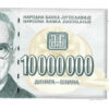 Jugoslávia 10.000.000 Dinara 1994