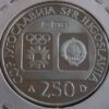 Jugoslávia 250 Dinars 1983 Logótipo Olimpíadas Saravejo84 - Image 2