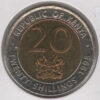 Quénia 20 Shillings 1998