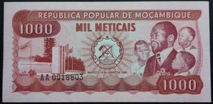Moçambique 1000 Meticais 1980
