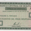 Bolívia 500.000 Pesos 1984