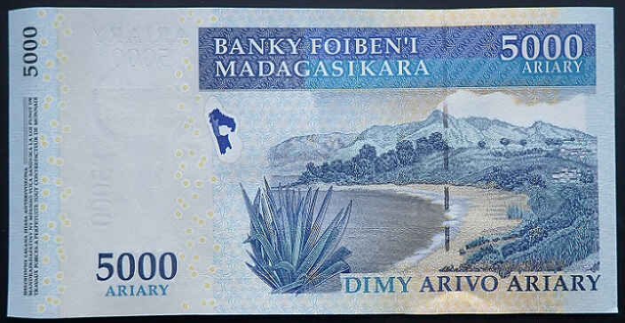 Madagascar 5000 Ariary 2008 WorldNumis