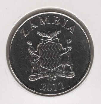 Z Mbia 1 Kwacha 2012 WorldNumis   Zambia 1 Kwacha 2012 KM209 B 