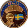 Libéria 10 Dollars 2001 - Ecu - Suécia