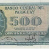 Paraguai 500 Guaranies 1952