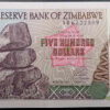 Zimbábue 500 Dollars 2001