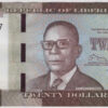 Liberia 20 Dollars 2016