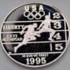 EUA 1 Dollar 1995 P Corrida Atlanta 96 - Proof
