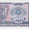 Bósnia 500 Dinara 1992