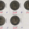Alemanha 2 Euro 2008 Hamburg (Set 5 moedas)