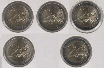 Alemanha 2 Euro 2009 - 10 Anos União Monetária (Set 5 moedas) - Image 2