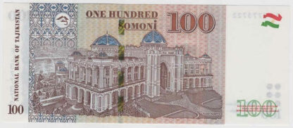 Tajiquistão 100 Somoni 2021 - Image 2