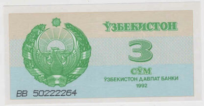 Uzbequistão 3 Sum 1992