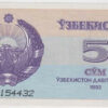 Uzbequistão 5 Sum 1992