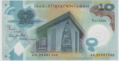 Papua Nova Guiné 10 Kina 2023