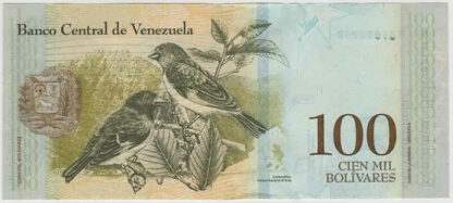 Venezuela 100000 Bolivares 2017 - Image 2