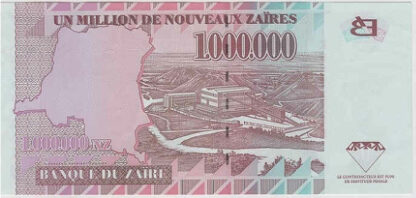 Zaire 1.000.000 Zaires 1996 - Image 2