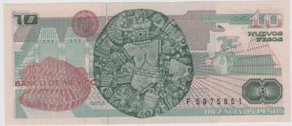 México 10 Novos Pesos 1992 - Image 2
