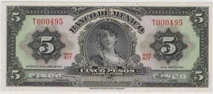 México 5 Pesos 1963