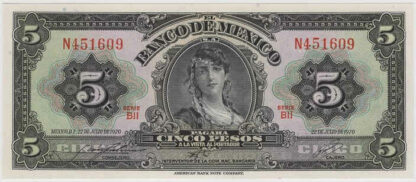 México 5 Pesos 1970