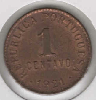 Portugal 1 Centavo 1921