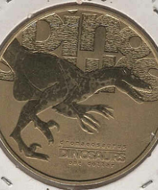 Tuvalu 1 Dollar 2002 Dinossauro