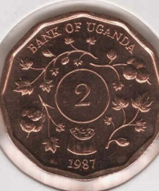 Uganda 2 Shillings 1987