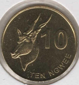 Zâmbia 10 Ngwee 2012