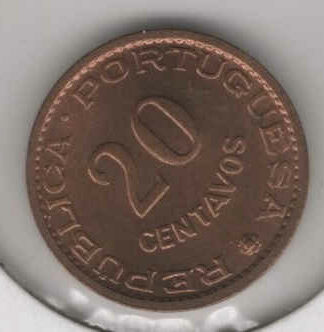 Angola 20 Centavos 1962