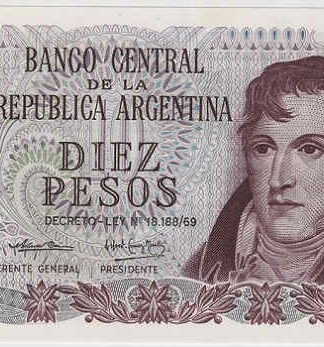 Argentina 10 Pesos 1973-76