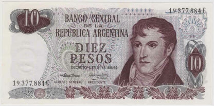 Argentina 10 Pesos 1973-76