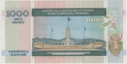 Burundi 1000 Francos 2009 - Image 2