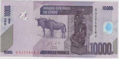 República Dem Congo 10000 Francos 2020