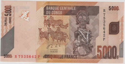 República Dem Congo 5000 Francos 2020