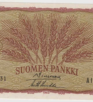 Finlândia 1 Markkaa 1963