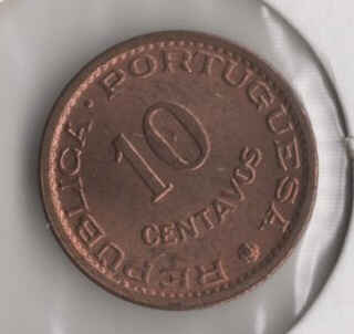 Moçambique 10 Centavos 1960