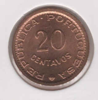Moçambique 20 Centavos 1973