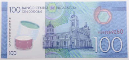 Nicarágua 100 Cordobas 2021