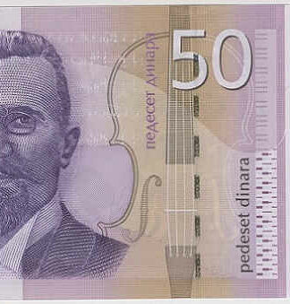 Sérvia 50 Dinar 2011 Stevan Mokranjac