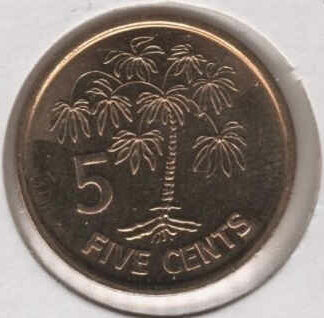 Seicheles 5 Cents 2012