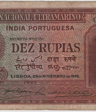 Índia 10 Rupias 1945